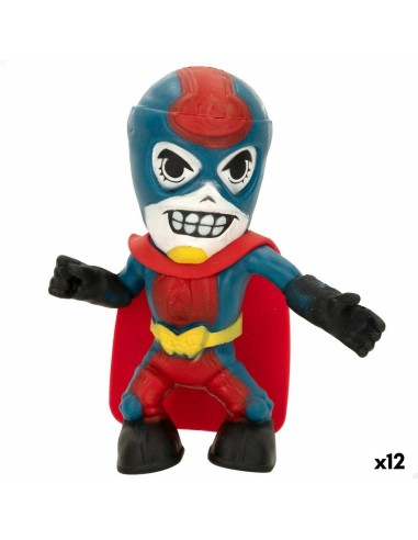 Figurine d’action Eolo Super Masked Pepper Man 14 x 15,5 x 5,5 cm Élastique (12 Unités)