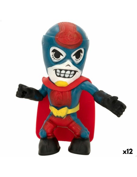 Figurine d’action Eolo Super Masked Pepper Man 14 x 15,5 x 5,5 cm Élastique (12 Unités)