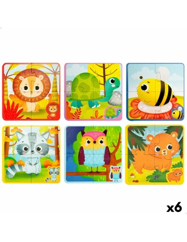 Puzzle Enfant Lisciani Tactile 24 Pièces 16 x 0,1 x 16 cm (6 Unités)