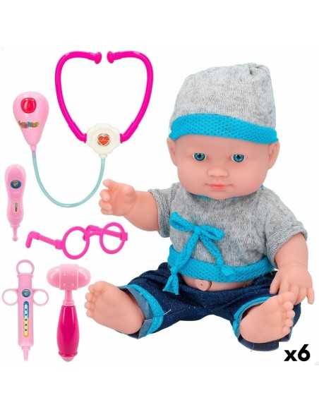 Baby Doll with Accessories Colorbaby Doctor 15 x 24 x 8 cm 6 Units