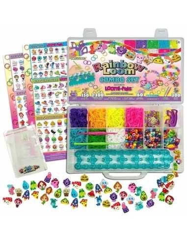 Kit per Creare Braccialetti e Collane Bandai Rainbow Loom Combo Set Plastica