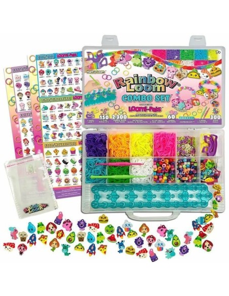 Bracelet and Necklace Making Kit Bandai Rainbow Loom Combo Set Plastic