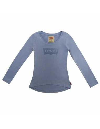 Maglia a Maniche Lunghe per Bambini Levi's Fille Blu Acciaio