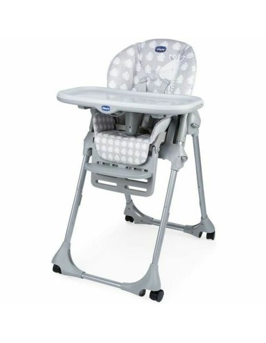 Highchair Chicco Poly Easy Giraffe Grey