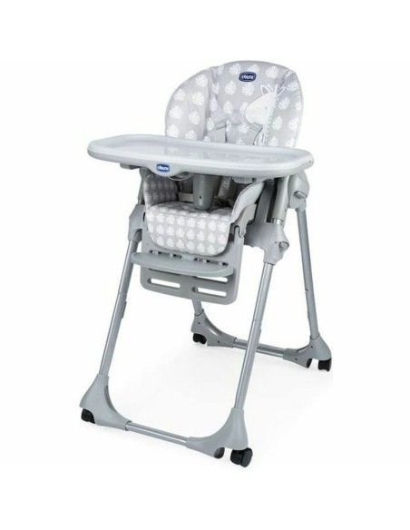 Highchair Chicco Poly Easy Giraffe Grey