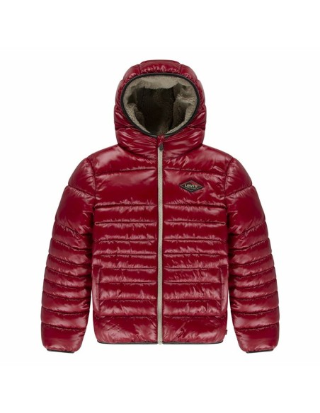 Giacca per bambini Levi's Lined Mdwt Puffer J Rhythmic Rosso Scuro