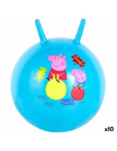 Springende Kugel Peppa Pig Ø 45 cm Blau (10 Stück)