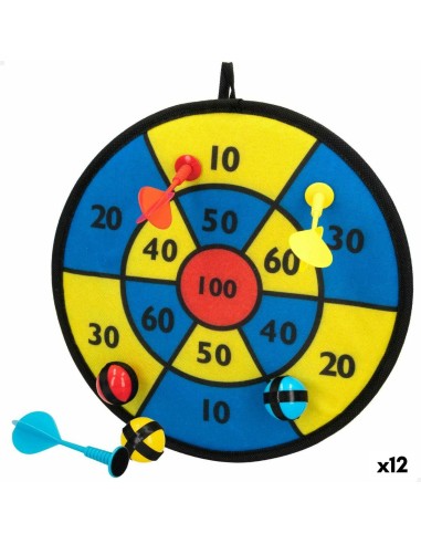 Dartboard mit Klettverschluss-Kugeln Colorbaby Ø 29,5 cm (12 Stück)