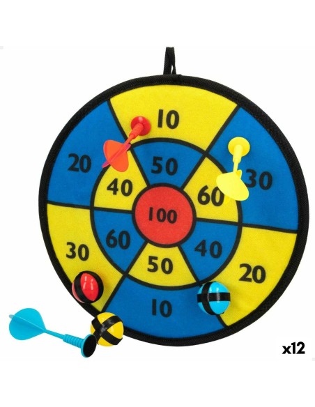 Dartboard mit Klettverschluss-Kugeln Colorbaby Ø 29,5 cm (12 Stück)