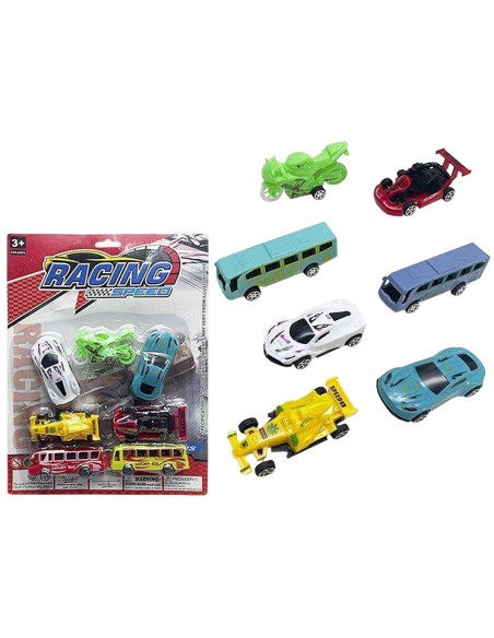 Playset di Veicoli Racing Speed 7 Pezzi