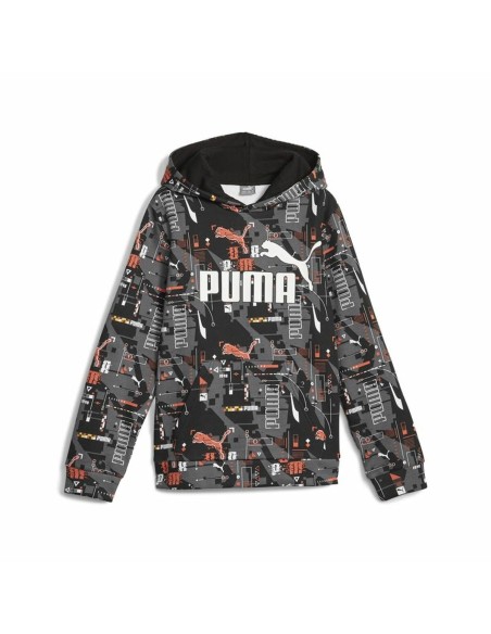 Sweat à capuche enfant Puma Ess+ Futureverse Aop Noir