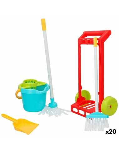 Cleaning Trolley with Accessories Colorbaby 5 Pieces Toy 24,5 x 43,5 x 15 cm (20 Units)