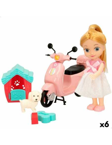 Poupée Colorbaby Bella 16 cm Moto 7 x 16 x 4 cm (6 Unités)