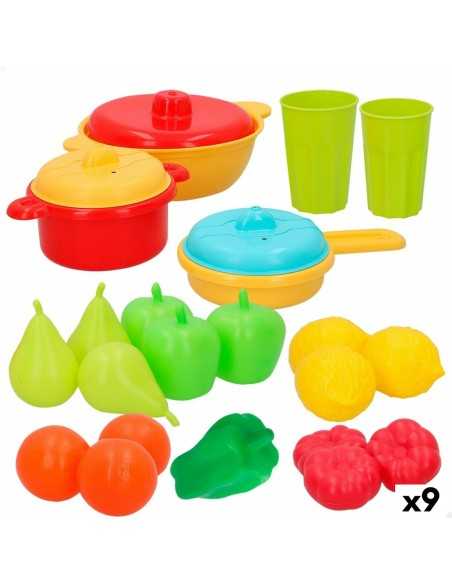 Set de jouets alimentaires AquaSport Linge et ustensiles de cuisine 24 Pièces (9 Unités)