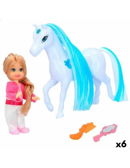 Doll Colorbaby Bella Horse 13 x 14 x 4,5 cm (6 Units)