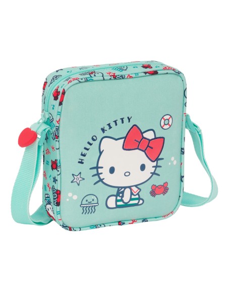 Sac à Bandoulière Hello Kitty Sea lovers Turquoise 16 x 18 x 4 cm