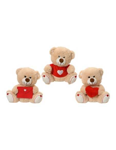 Ours en peluche EDM 808762 Saint Valentin 15 cm