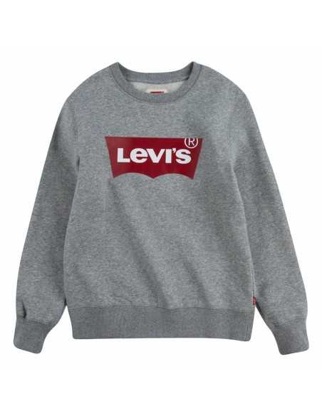 Jungen Sweater ohne Kapuze Levi's Batwing Crewneck Dunkelgrau