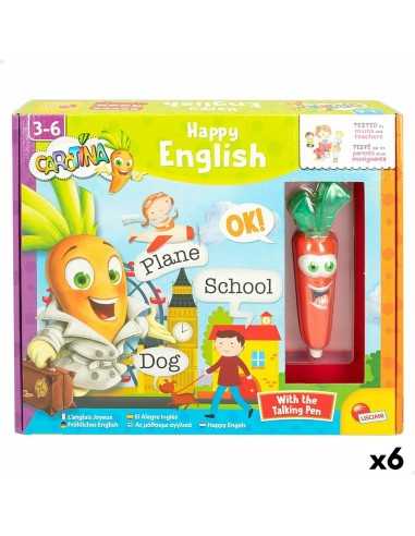 Educational Game Lisciani Carotina Baby Happy English Electric Puzzle 4,5 x 14,5 x 3 cm (6 Units)