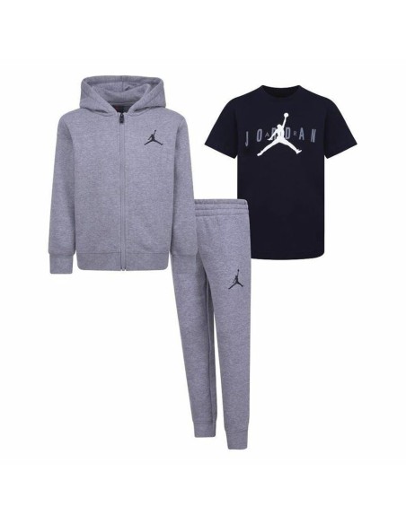 Completo Sportivo per Bambini Jordan Essentials Box Nero Grigio