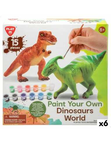 Set 2 Dinosaures PlayGo 15 Pièces 6 Unités 14,5 x 9,5 x 5 cm Dinosaures Pour peindre