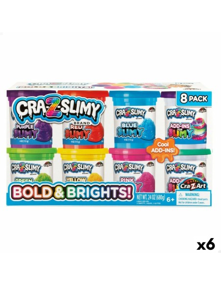 Set di Plastilina Cra-Z-Art Bold&Brights (6 Unità) Slime