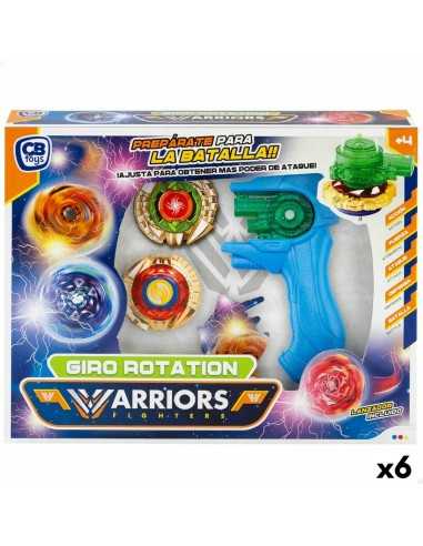 Set of spinning tops Colorbaby Warriors Fighters (6 Units)