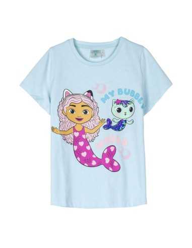 Maglia a Maniche Corte per Bambini Gabby's Dollhouse Turchese