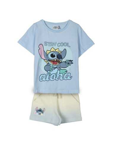 Children's Pyjama Stitch Light Blue