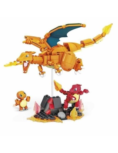 Set de construction Megablocks Charmander Charmilion Charizard Pokémon 300 Pièces