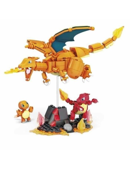 Set de construction Megablocks Charmander Charmilion Charizard Pokémon 300 Pièces