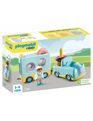 Playset Playmobil 71325 Camion Ciambella 7 Pezzi