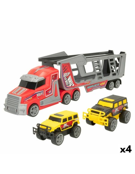 Camion Autotransporteur Colorbaby 47 x 13 x 8 cm (4 Unités) 3 Pièces De Friction