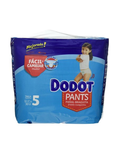 Disposable nappies Dodot Dodot Pants Size 5 12-17 kg 30 Units