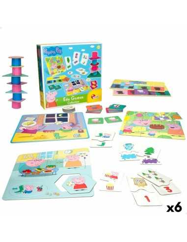 Educational Game Peppa Pig Edu Games Collection 24,5 x 0,2 x 24,5 cm (6 Units) 10-in-1