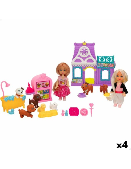 Playset Colorbaby Bella 4 Unités 5,5 x 12 x 3,5 cm Animaux de compagnie