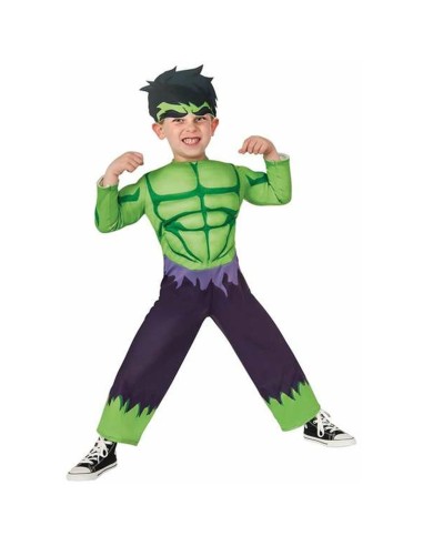 Costume per Bambini Verde Uomo Muscoloso 2 Pezzi