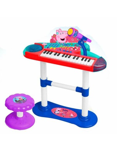 Pianoforte giocattolo Peppa Pig Microfono Panca