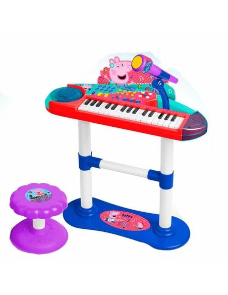 Pianoforte giocattolo Peppa Pig Microfono Panca