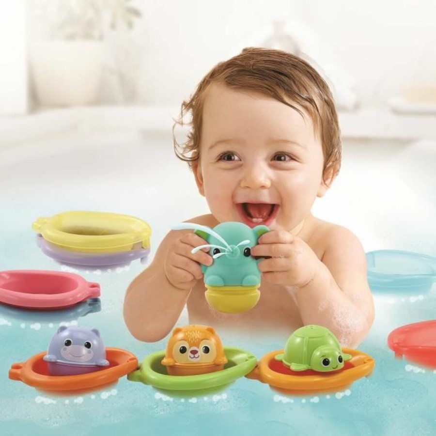 Pädagogisches Spielzeug Vtech Baby Cofret de Bain empilo rigo l´eu (