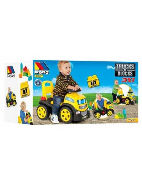 Tricycle Moltó Trucks and blocks 89 cm