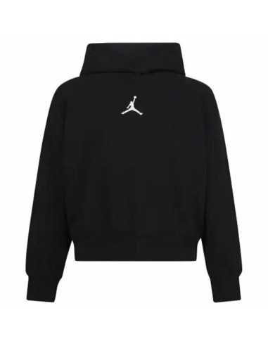 Felpa con Cappuccio da Bambina Jordan Jordan Icon Play Nero