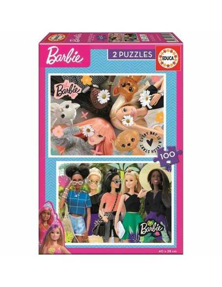 2-Puzzle Set Barbie 100 Pieces