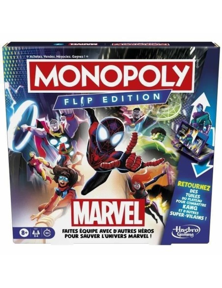 Jeu de société Hasbro Monopoly Flip Edition MARVEL