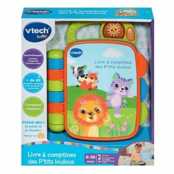 Pädagogisches Spielzeug Vtech Baby Livre à comptines des P´tits Lou