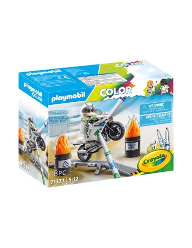 Set di giocattoli Playmobil Color Moto 18 Pezzi