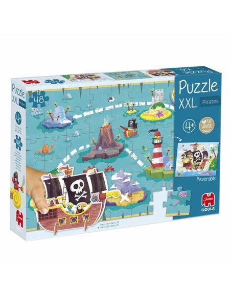 Puzzle per Bambini Diset XXL Nave Pirata 48 Pezzi