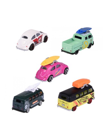 Spielset Fahrzeuge Majorette Volkswagen Originals (5 Stücke)