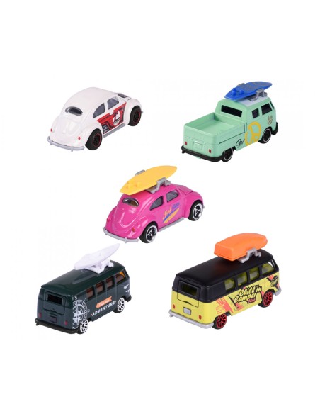 Spielset Fahrzeuge Majorette Volkswagen Originals (5 Stücke)