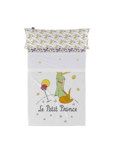 Jeu de draps HappyFriday Le Petit Prince Ses amis Multicouleur Lit 1 persone 2 Pièces